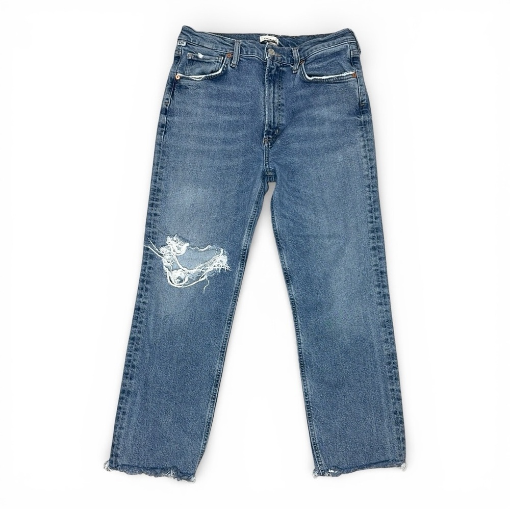 Citizens of Humanity Daphne Crop High -Rise  Straight Distressed Jean size 29